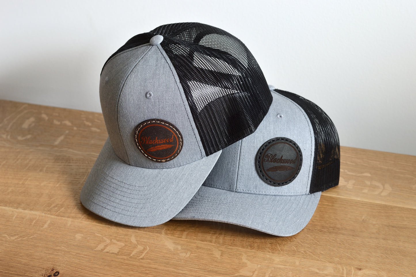 Trucker Hats with Leather Patch
