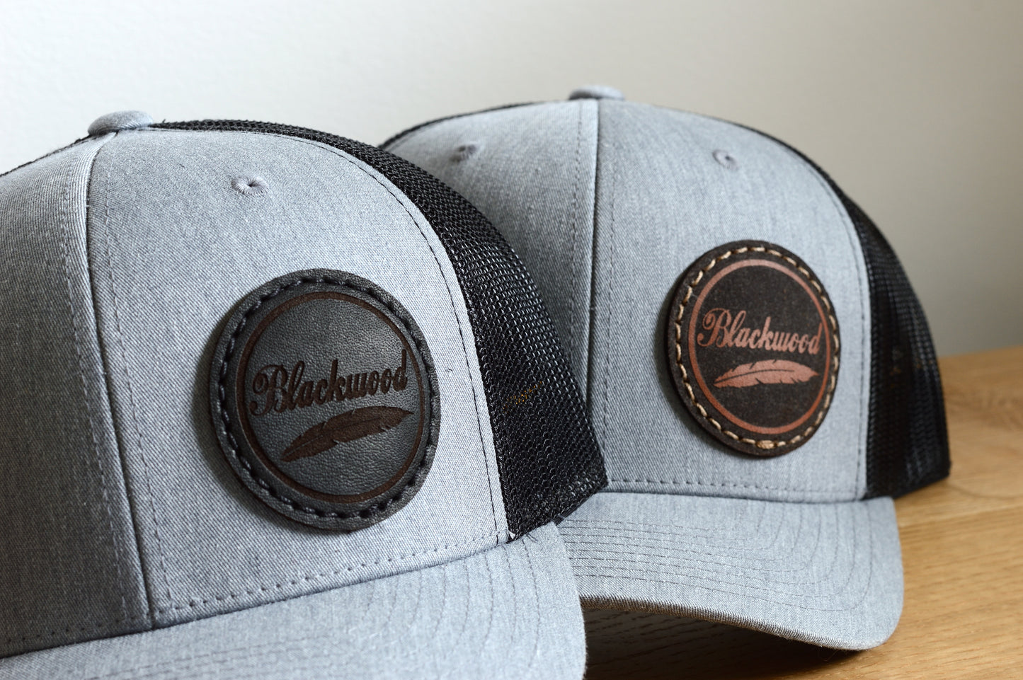 Trucker Hats with Leather Patch